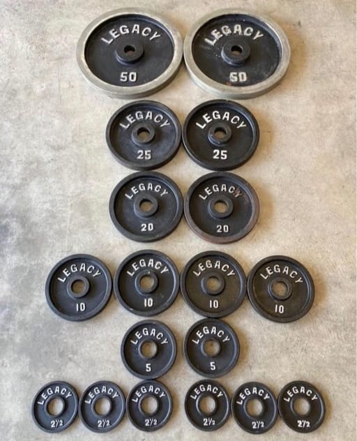 Vintage Weight Plates Set