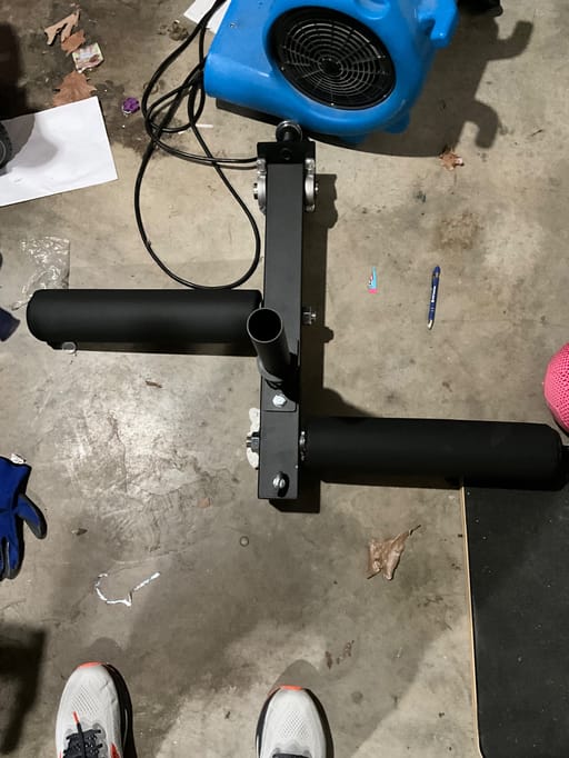 Rack mounted leg extension/curl