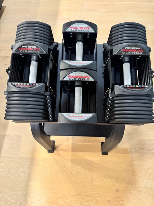 PowerBlock Commercial Pro 90 Set + Commercial Stand – 5–90 LB